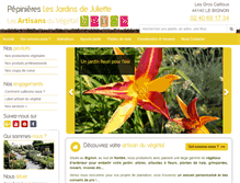 Tablet Screenshot of jardinsdejuliette.com